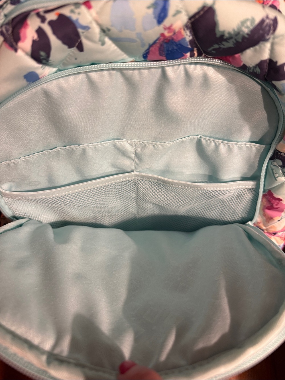 Vera Bradley Quilted Backpack in Pastel Multi Floral - Picture 2 of 8